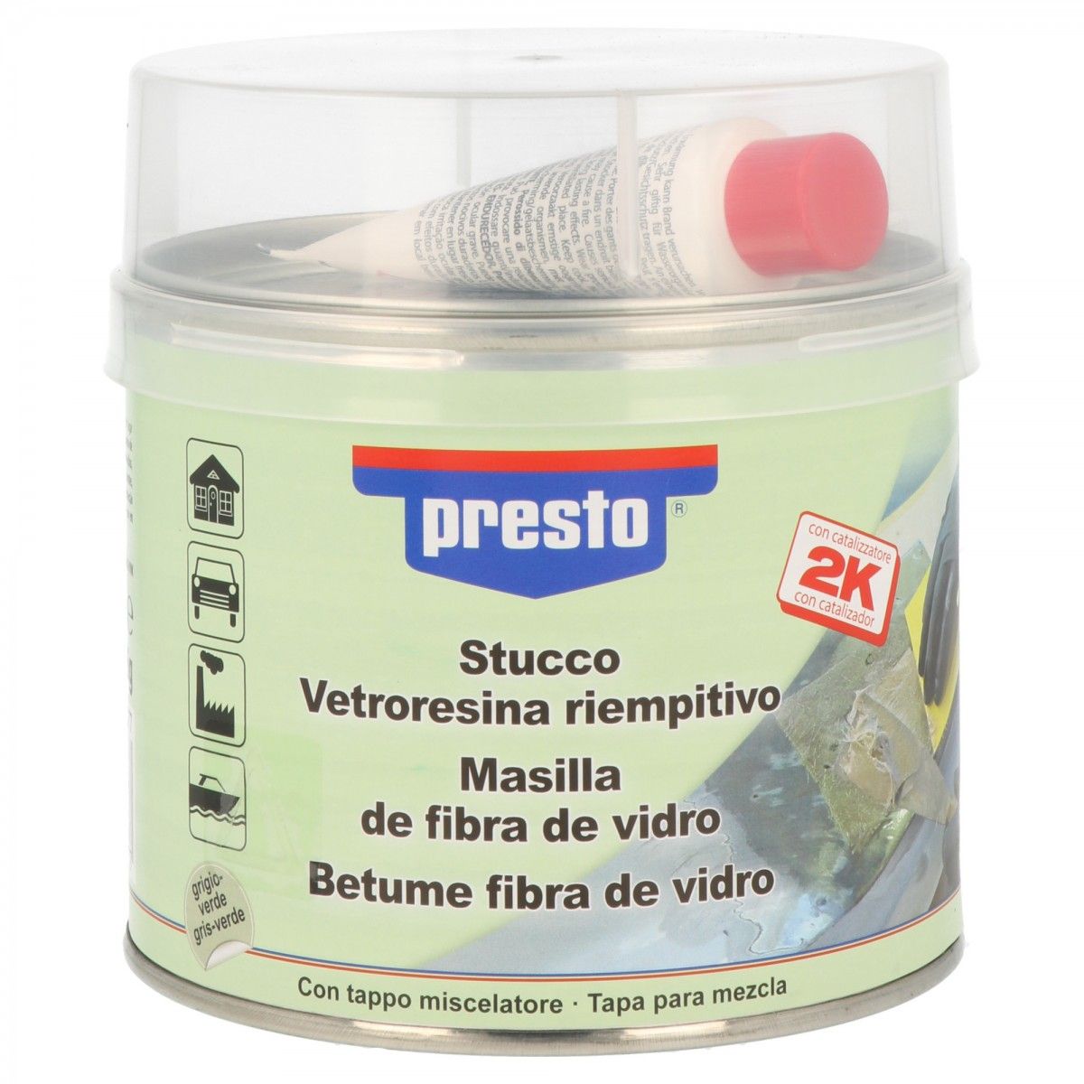 Massa De Fibra De Vidro 250g MaxMat