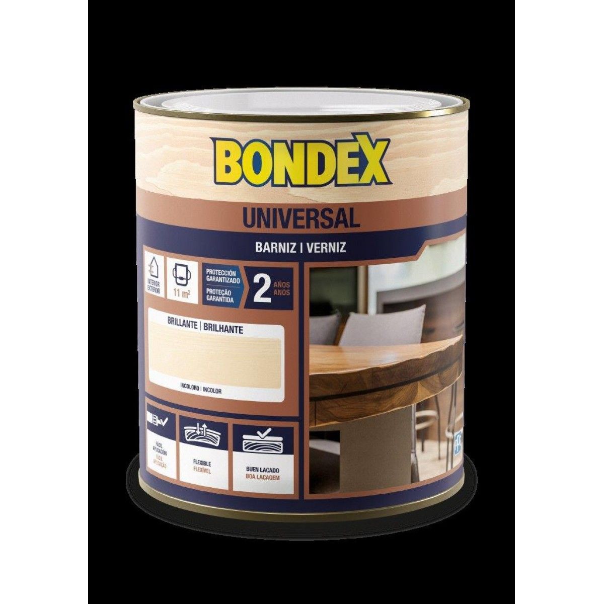 Verniz BONDEX Brilhante Incolor 0 75L MaxMat