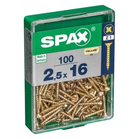 SPAX CP YELLOX 2,5x16mm M