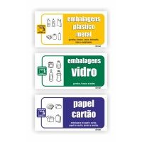 Sinaltica Autocolante "Vidro/ Plstico/ Papel"