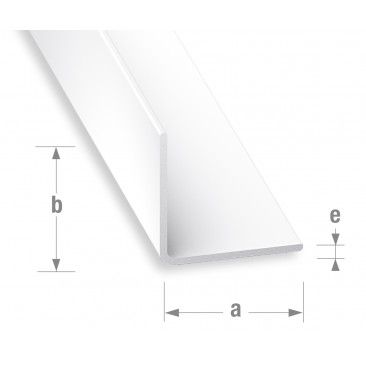 Perfil ngulo PVC Branco 40x40mm-2,6m