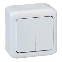 Comutador Escada Duplo Srie Forix Ip44 Branco