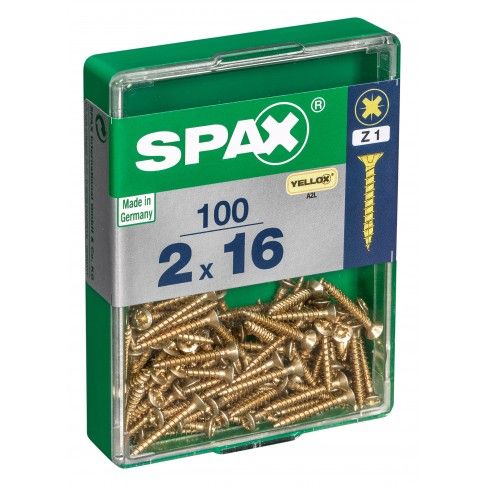 SPAX CP YELLOX 2x16mm M