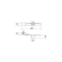 Fechadura para Vitrine Cromado