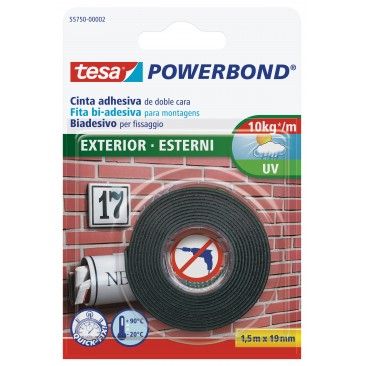 Fita TESA Powerbond Exterior 1,5mx19mm