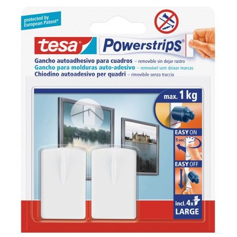 Gancho Tesa Powerstrips Molduras