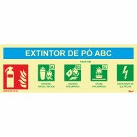 Sinaltica Fotoluminescente Extintor P ABC