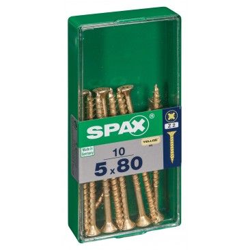 SPAX CP YELLOX 5x80mm M 