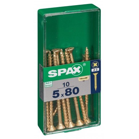 SPAX CP YELLOX 5x80mm M 