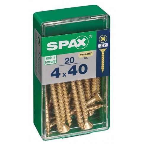 SPAX CP YELLOX 4x40mm S 