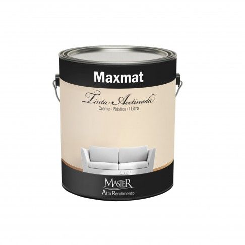 Tinta Maxmat MASTER Interior Acetinada Creme 1L