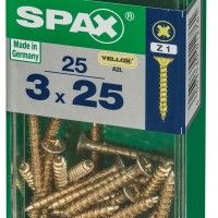 SPAX CP YELLOX 3x25mm S 