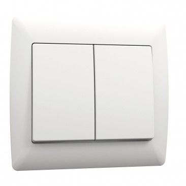 Comutador Escada Duplo Branco Sirius 70 