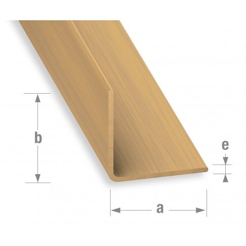 Perfil ngulo PVC Carvalho 20x20mm-2,6m