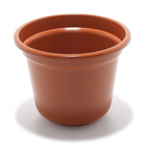 Vaso Cilindro 20cm Castanho