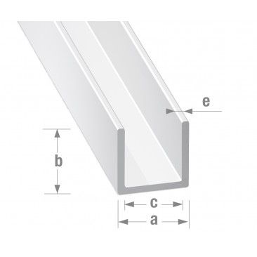 Tubo Quadrado Alumnio Branco 20x20mm-1m