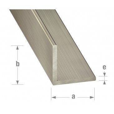 Perfil ngulo inox 20x20mm - 2m