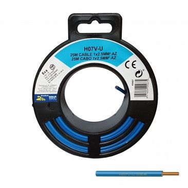 Cabo Ho7 V-U 1x2.5mm Azul 25m