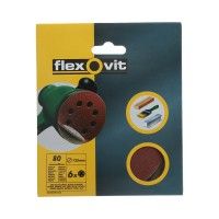 Disco Lixa Velcro Gro 80 125mm 6un