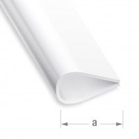 Baguete Encadernao PVC Branco 15mm -1m