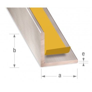 Cantoneira Adesiva Alumnio 15x15x1,5mm-2,6m