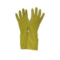 Luva Latex 29cm Tam. M Amarelo