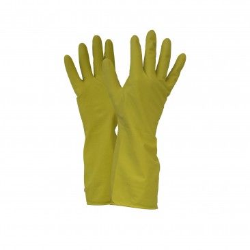 Luva Latex 29cm Tam. M Amarelo