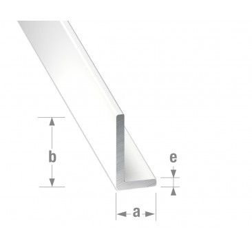 Perfil ngulo Aumnio Branco 40x20mm-1m