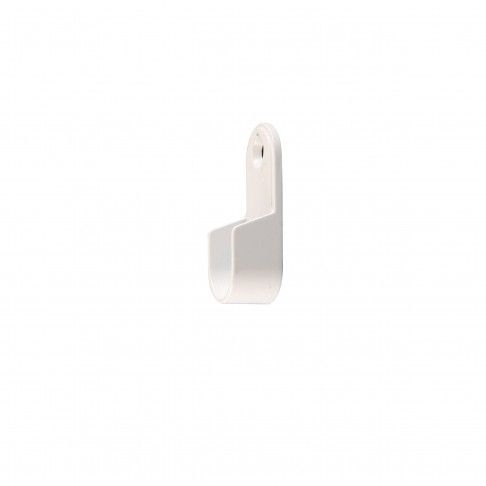 Suporte Oval Branco para Roupeiro