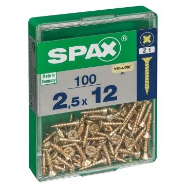 SPAX CP YELLOX 2,5x12mm M