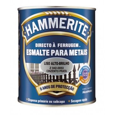 Esmalte HAMMERITE Antioxidante Cinza Prata 0,75L