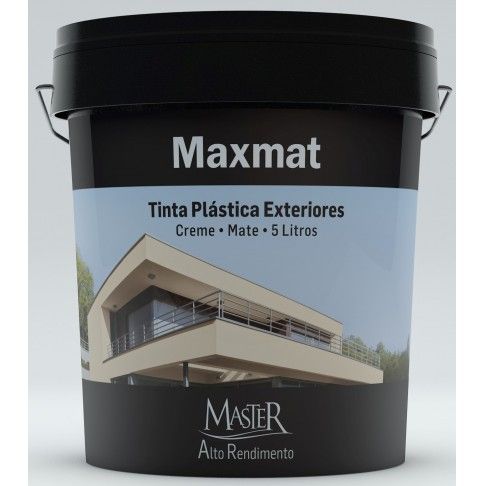 Tinta MASTER Exterior Mate Creme 5L