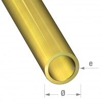 Tubo redondo lato 2mm - 1m