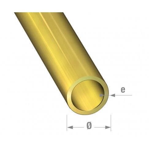 Tubo redondo lato 2mm - 1m