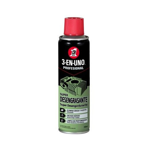 3-EN-UNO Profesional Super Desengordurante - Spray 250 ml.