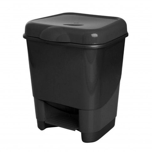 Balde Wc Pvc Preto 9 Litros