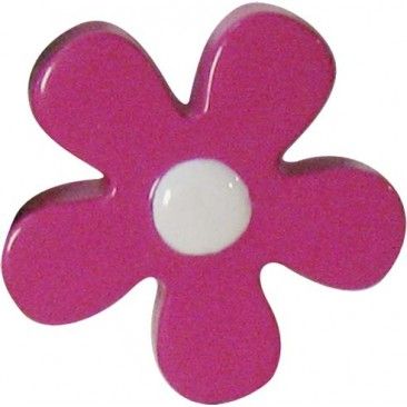 Puxador De Mvel Flor Rosa 43mm