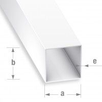 Perfil Tubo Quadrado PVC Branco 15x15mm-1m