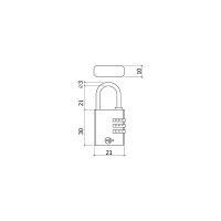 Cadeado Lato Combinao 20mm