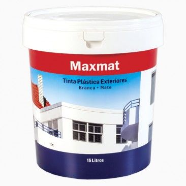 Tinta Exterior Branca Lisa Mate 15L