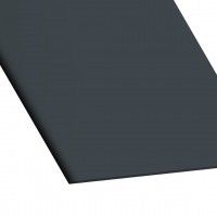 Perfil plano PVC cinzento 100x2mm - 2,6m