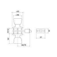 Fechadura Tubular 570 Inox