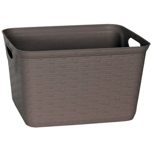 Cesto Rattan Castanho 29x22,5x19cm