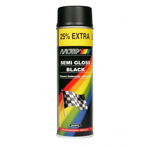 Spray Auto RAL 9005 Preto Semi Brilho 500ml