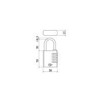 Cadeado Lato Combinao 40mm