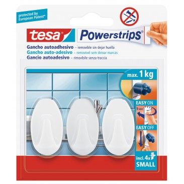 Mini Gancho Oval TESA Powerstrips (3 unid)