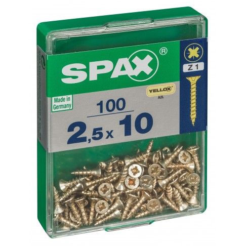 SPAX CP YELLOX 2,5x10mm M