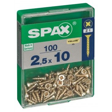 SPAX CP YELLOX 2,5x10mm M