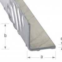 Perfil ngulo Tabuleiro Alumnio 25x25mm-1m