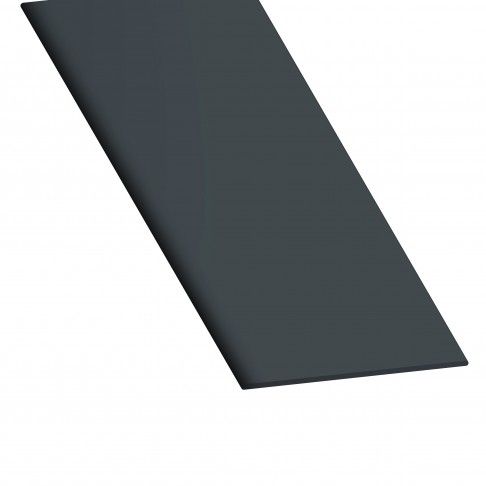 Perfil plano PVC cinzento 50x2mm - 2,6m